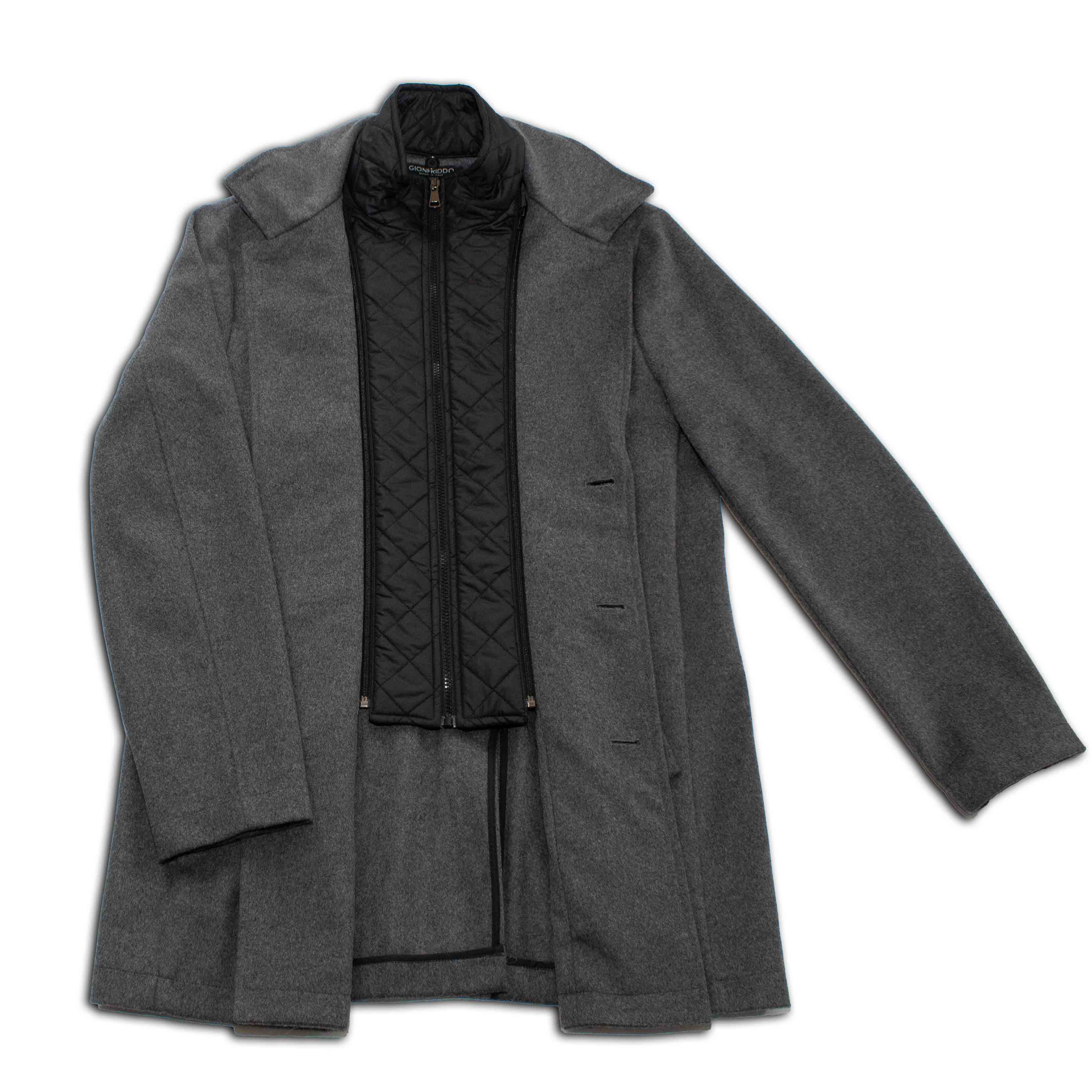 クラネ　CLANE　UP NECK OVER DOUBLE COAT CLANE (クラネ)】Double Wool Long Coat 11101-0092 / Size 0